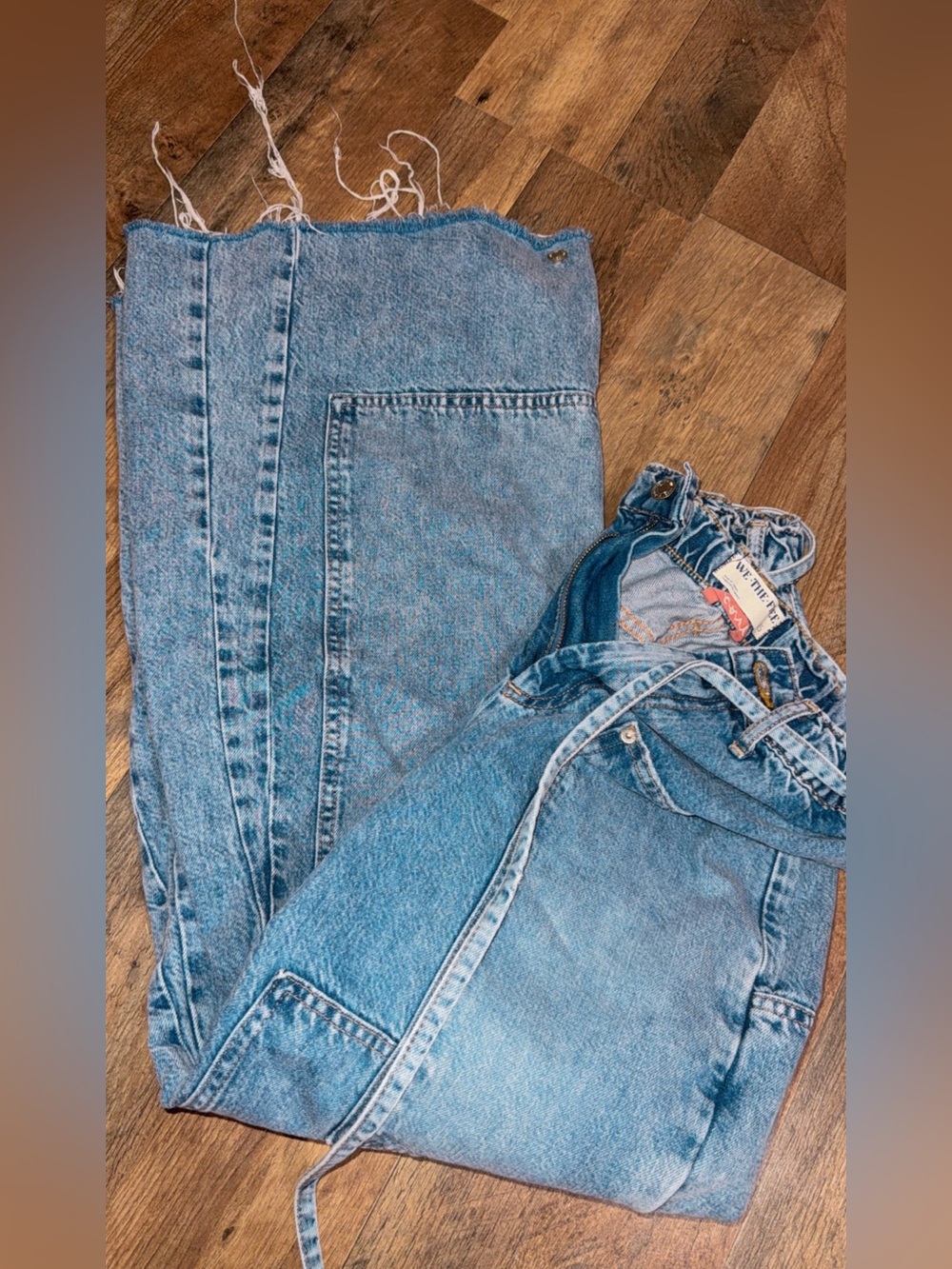 Free people we the free crvy outlaw wide-leg jeans size XS - Picture 2 of 5